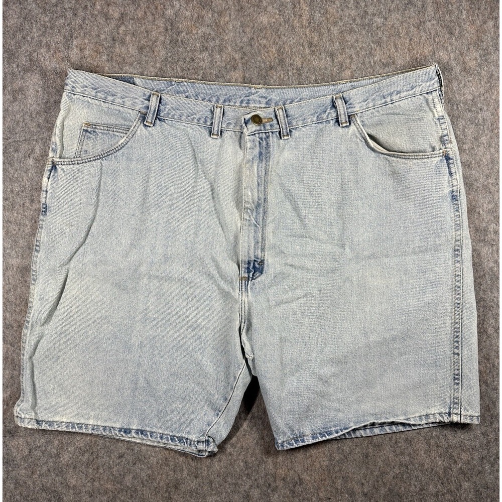 Vintage 90s Men's Wrangler Carpenter Denim Shorts Size 46 Blue Medium Wash